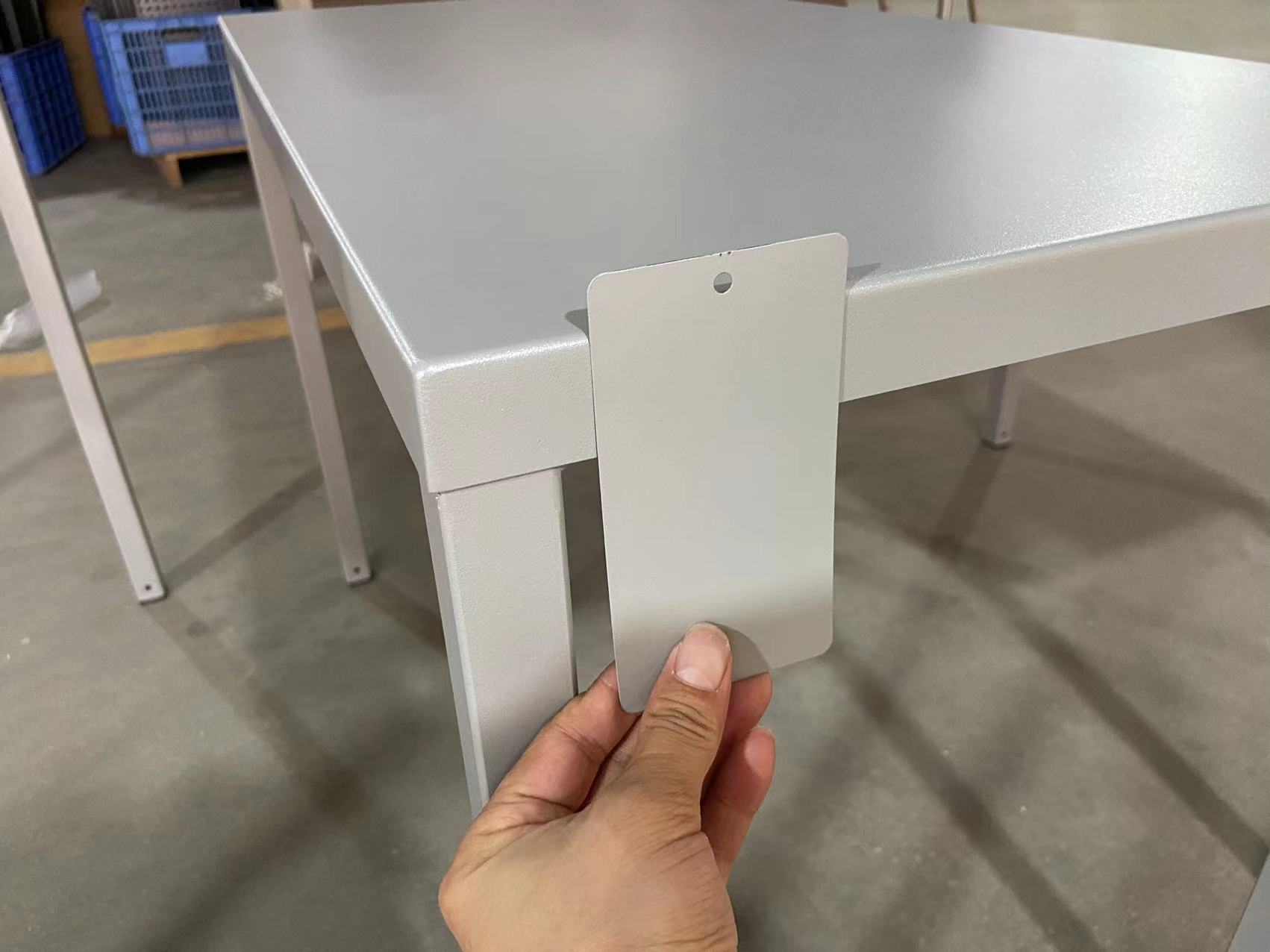 Color sample matching for custom display table