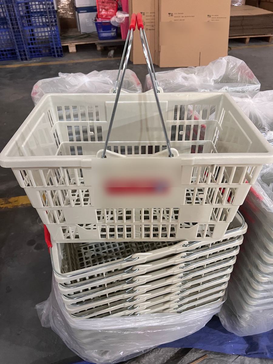 Shopping basket detail prepared for shipment