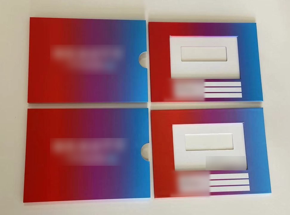 Custom printed card sleeve product