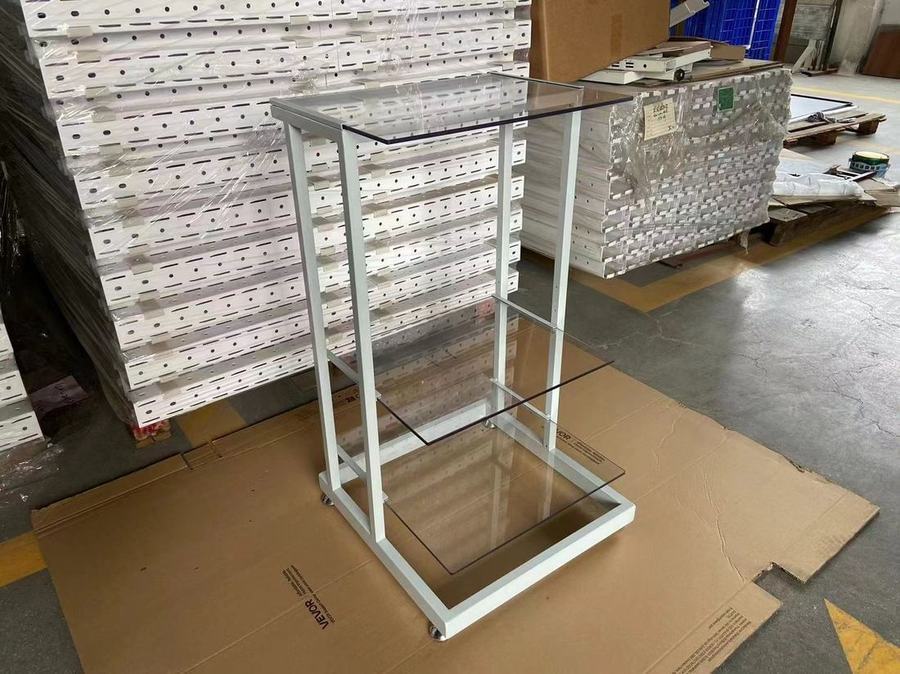 Metal display frame with panel