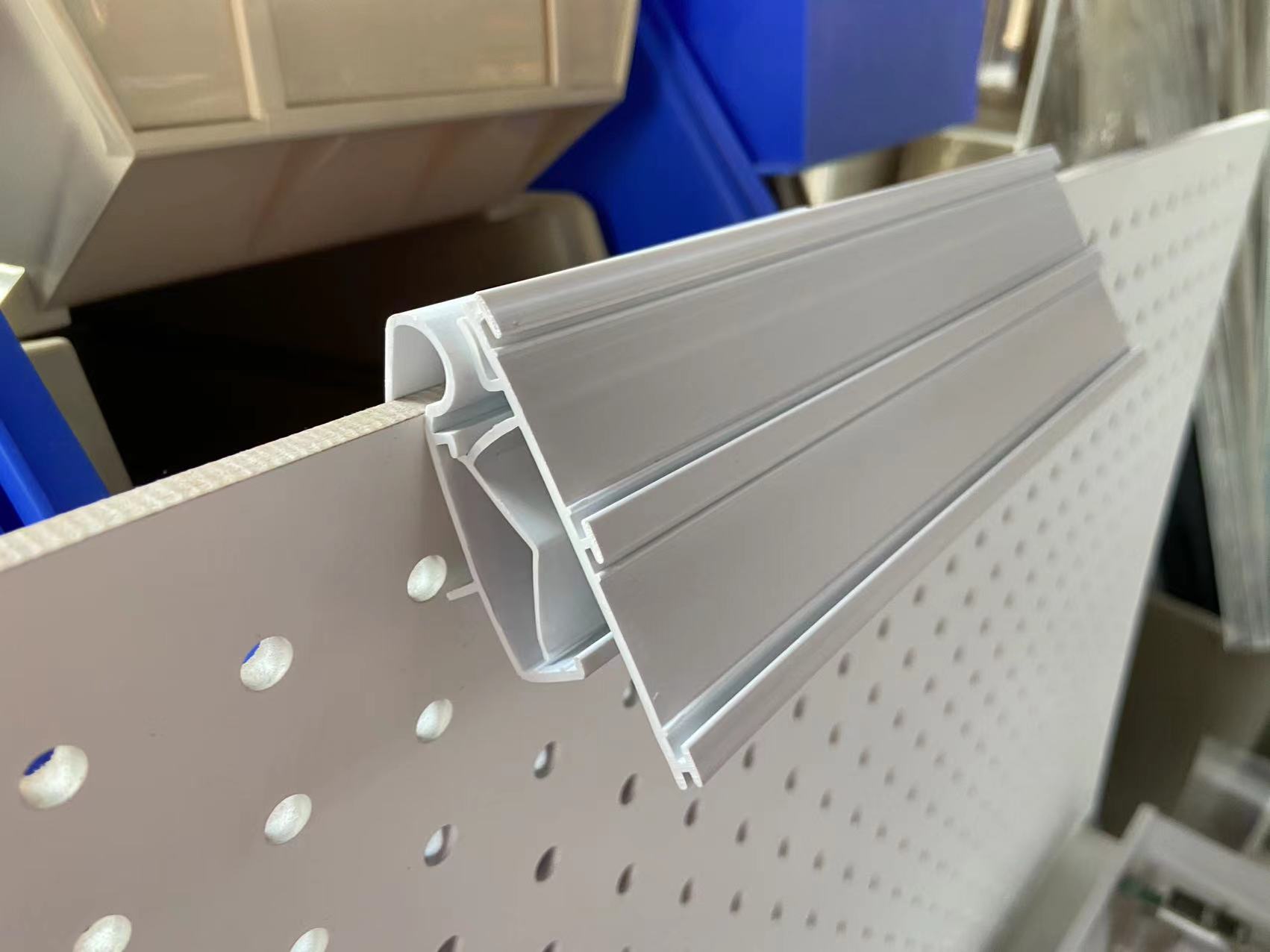 Shelf label channel mounted on display panel