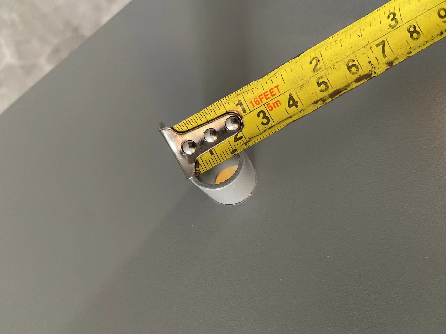Tape measurement during fixture inspection